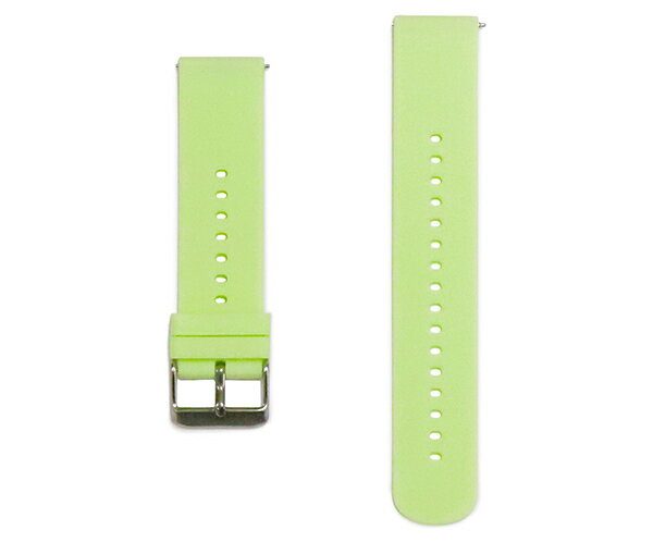 スマートウォッチ ベルト 20mm シリコン ラバー クイックリリース ペールグリーン 16カラー展開 smw06-plg-s