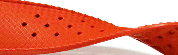 腕時計 ベルト 20mm 22mm トロピック ラバー レッド tr-re