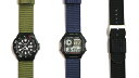 カシオ W-218H AQS810W S800W SGW 300H 400H AE 1000 1300 1200 etc 互換 交換 バンド ナイロン クイック...