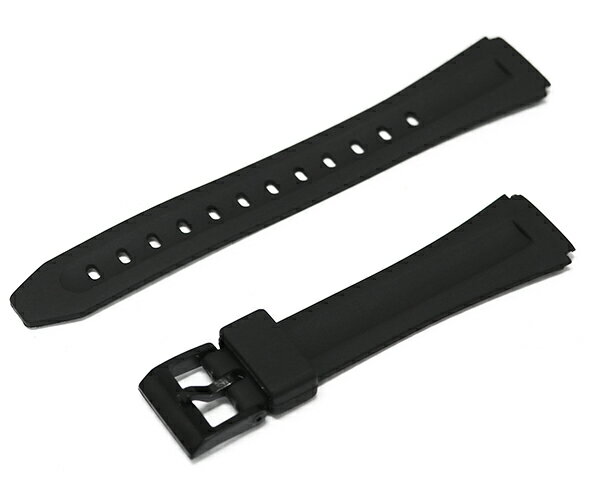 カシオ F91W F84 F105 F108 A158 A159 他 互換 ラバー ベルト 凸型 18mm ca-034