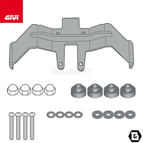 GIVI 3110KIT 取付キット イージーロック ( EASYLOCK ) ST609 用 / ST604 MULTI LOCK ( マルチロック ) サイドバッグ用／SUZUKI GSX-S 1000専用