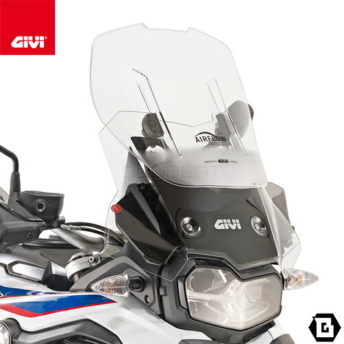 GIVI AF5127B スクリーン Airflow スライド 可変式 クリア／BMW F 850 GS / BMW F 800 GS / BMW F 750 GS専用