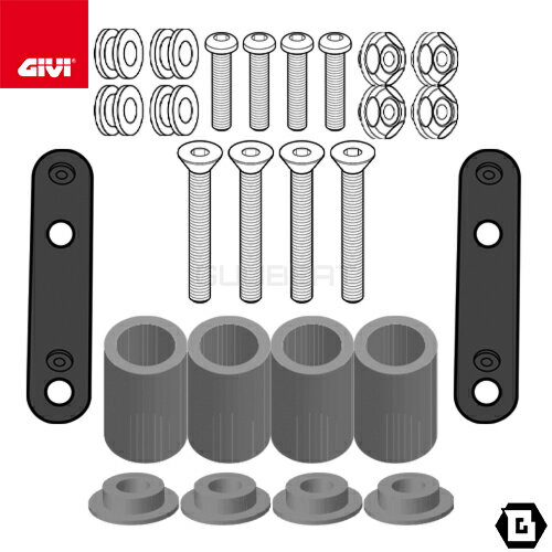 GIVI D2120KIT フィッティングキット スクリーン用／YAMAHA TRICITY 125-155 (14 - 23) 専用／ジビ