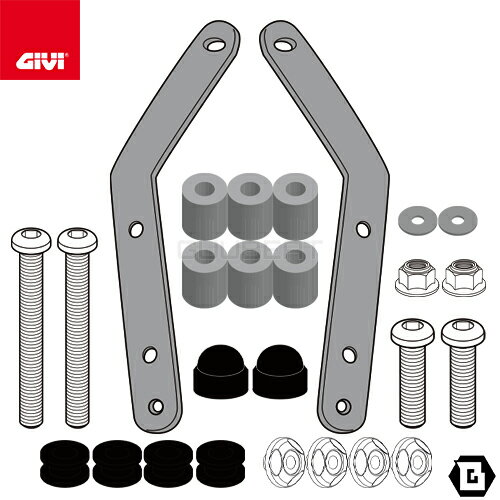 GIVI D6121KIT フィッティングキット ステー スクリーン用／KYMCO ディンク R 150 TUNNEL / FLAT専用