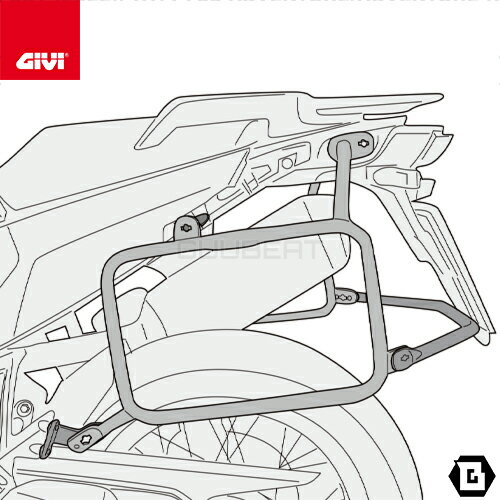 GIVI PLO9430MK サイドケースホルダー PL ONE-FIT MONOKEYサイドケース用／HUSQVARNA NORDEN 901 (22 - 23) / KTM 890 ADVENTURE (23)他専用／ジビ 2