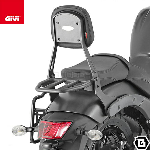 GIVI TS4115B リアラック一体型 バックレスト／KAWASAKI VULCAN S 650 (15 - 23)専用／ジビ