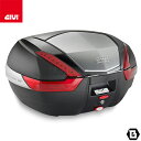 GIVI V47N トップケース MONOKEYタイプ 47L容量 アルミパネル / レッドレンズ ブラック / シルバー