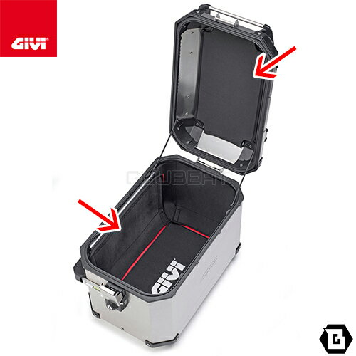 GIVI E204 インナーマット OBKN48 TREKKER OUTBACK専用 底面・蓋ライニングセット 汎用タイプ バイク用