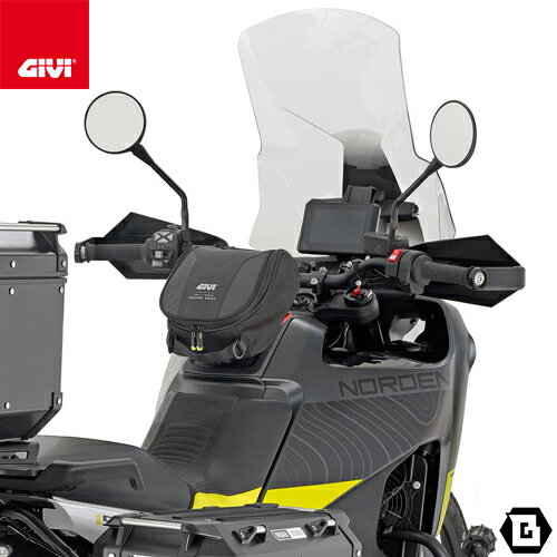 GIVI EA144B タンクバッグ MINI TANKLOCK対応 5L ブラック仕様 防水レインカバー付 汎用タイプ バイク用