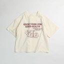 20%OFF 110 120 子供 夏 りんごちゃん Tシャツ 半袖 プリントT アイボリー ivory キャラクターT キッズ 保育園 小学生 可愛い ゆったり 韓国子供服 おしゃれ シンプル 女の子 男の子 カジュアル バックプリント