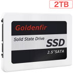 SSD 2TB SATA 内蔵2.5インチ ホワイト 側面 背面 固定 HDD 互換 NTFS exFAT ext4 フォーマット Goldenfir
