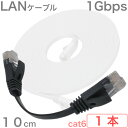 LANケーブル 10cm UTP CAT6 1Gbps RJ45 防犯カメラ オプション ブラック ストレート 1本 送料無料 追跡可能メール便 郵便ポストにお...