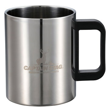 【送料無料】【4個セット】 CAPTAIN STAG キャプテンスタッグ NEWマレー ダブルステンマグカップ470ml UH-2010