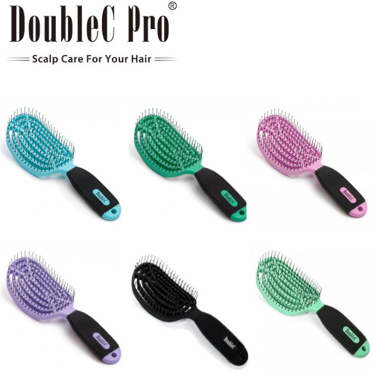  NuWay4Hair ニューウェイフォーヘア DoubleC ヘアブラシ 静電気防止 ダメージを最小限に抑える 抗菌 抗菌素材 頭皮環境を清潔に保つ マッサージ スタイリング 贈り物 旅行 トラベル ギフト サラサラヘア メンズ レディース