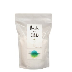 Bath de CBD 入浴剤 1000g 日本製 ミネラル にがり成分 オーガニック ビーガン 非遺伝子組み換え ナノ粒子フリー アレルゲンフリー 放射能フリー 医療用CBD カンナビジオール ナチュラル