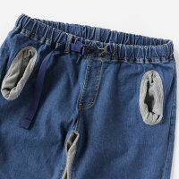 gymmaster(ジムマスター)G843364ストレッチデニムクロップドリブパンツ
