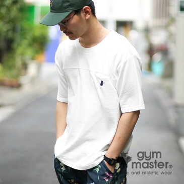 gym master(ジムマスター) g933322 ブロックインレー フクロウ 刺繍Tee|tシャツ|半袖|メンズ|レディース|ユニセックス