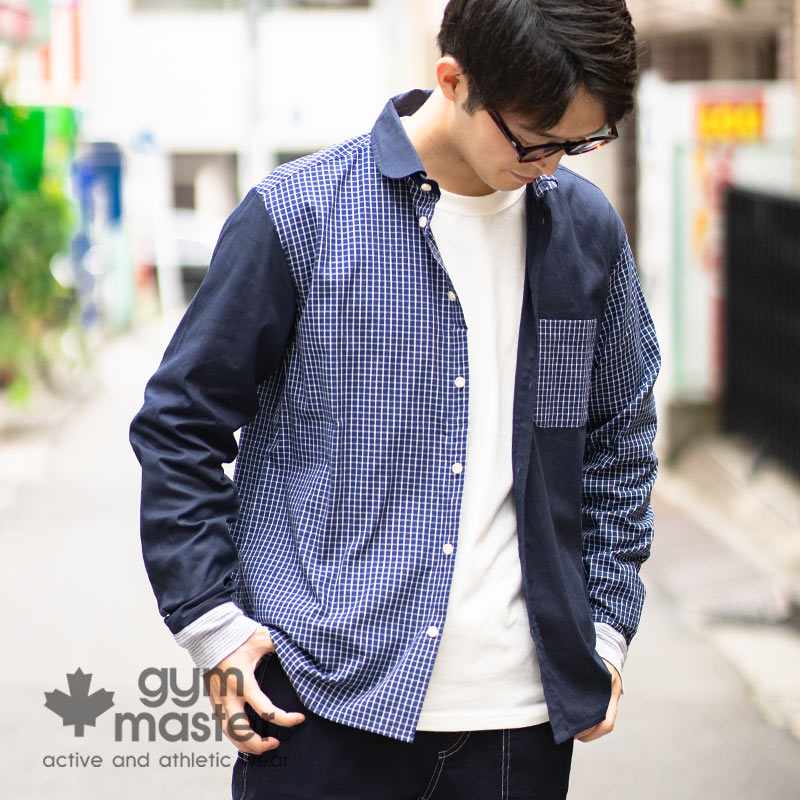 gym master(ジムマスター)公式 2WAYショールカラーロングスリーブシャツシャツ｜カーディガン｜メンズ｜メンズ｜ レディース｜無地｜長袖｜トップス｜カジュアル｜柔らか｜コットン｜海外発送｜G399659