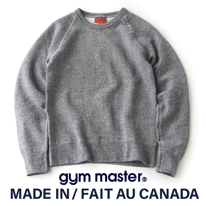 gym master(ジムマスター）sweat raglan basic crew-neck 2689カナダ製 スウェット トレーナー 長袖 メンズ レディース 部屋着 パジャマ シンプル スポーツ カジュアル ストリート 無地