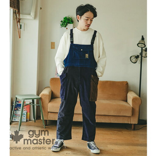 gym master(ジムマスター) 公式 モンスターポケットオーバーオールメンズ|レディース|ユニセックス||サロペット|オーバーオール|オールインワン|つなぎ|ワークパンツ|カジュアル|かっこいい|おしゃれ|作業着|海外発送|g557600