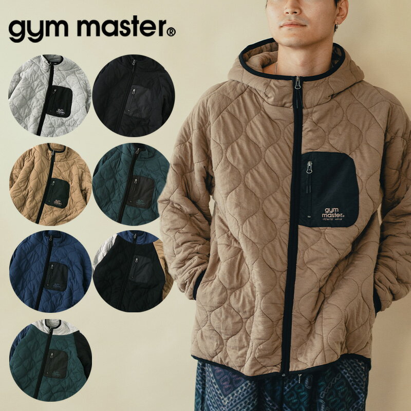 gym master(ジムマスター) 公式ウェーブキルトジップフードJKT｜ジャケット パーカー｜メンズ｜レディース｜ユニセックス｜中綿｜秋冬｜ウォーム｜温かい｜防寒｜アウター アウトドア カジュアル かっこいい おしゃれ｜G933640