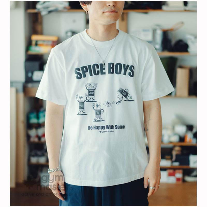 gym master(ジムマスター)公式5.6oz SPICE BOYS Tee｜メンズ レディース｜ユニセックス ブランド｜丸首｜クルーネック｜半袖｜部屋着｜スパイス｜キャラクター｜カレー｜カジュアル 夏服｜おもしろい かわいい 綿100% T恤衫｜G874658