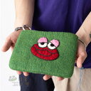 Fluke Frog(フルックフロッグ) 公式カエルフェルトポーチフエルト カエル 携帯 旅行 お化粧 カジュアル かわいい おしゃれ ギフト フェス 海外発送...