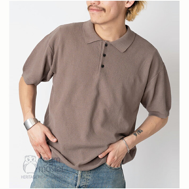 gym master(ジムマスター) 公式ハイゲージニットボーダーポロメンズ|レディース|半袖|カットソー|ポロ|ギフト|父の日|おしゃれ|かっこいい|カジュア...