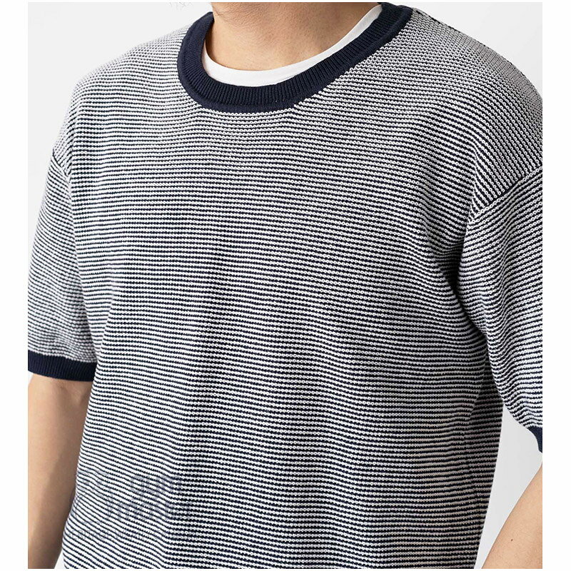 gym master(ジムマスター) 公式ハイゲージニットボーダークルーネックメンズ｜レディース｜半袖｜カットソー｜Tシャツ｜おしゃれ｜かっこいい｜カジュアル|ストリート|男女兼用｜ユニセックス｜夏｜海外発送｜ブランド｜G3217