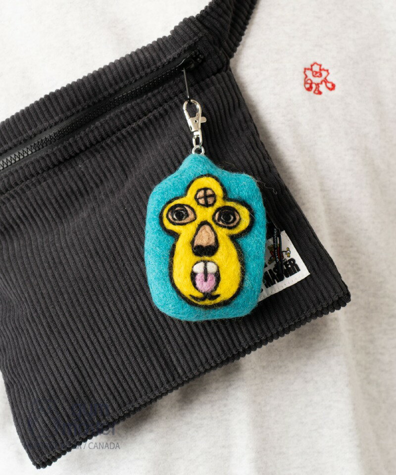 gymmaster 公式 覆面レスラーフェルトポーチ｜お財布 小銭入れ コインケース ウォレット 小物入れ メン..