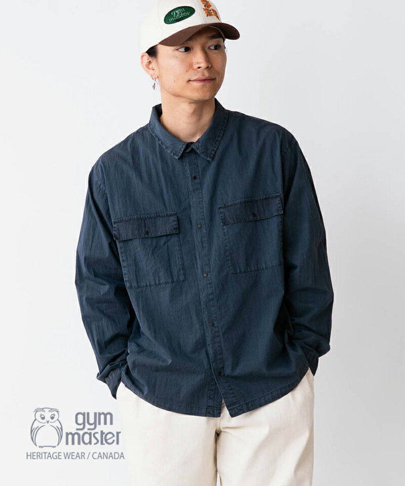 gym master(ジムマスター) 公式 ピグメントシャツメンズ|レディース|ユニセックス|ジムマスター|コットン|ナイロン|シャツ|シャツシャケット|ライト...