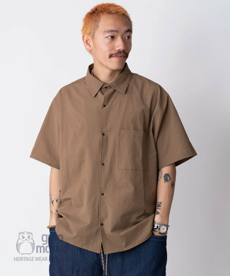 gym master 公式 ULシアサッカーシャツ|メンズ レディース ユニセックス シャツ レギュラーカラー おしゃれ カッコいい キレイめ カジュアル ワー...