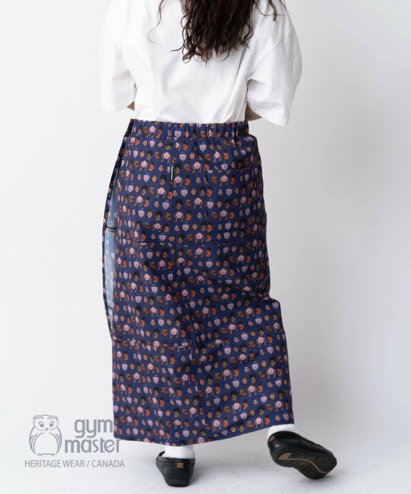 gym master 公式 UL-GRIDハッピーペイントスカート｜メンズ レディース ショーツ ショートパンツ 半ズボン 吸水速乾 UVカット 総柄｜スカート｜ラップスカート｜ドライ｜ポリエステル100％｜海外発送｜ジムマスター G533708