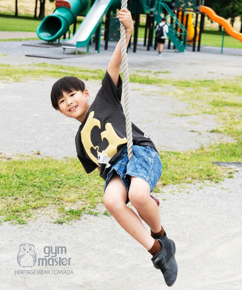 Rakuten - gym master 公式 KIDS 5.8oz T/CドライペインターTee｜トップス 半袖Tシャツ 発砲プリント 子供服 キッズ ポリコットン クルーネック イエロー 夏服 かわいい かっこいい おしゃれ 部屋着 カジュアル プリントTシャツ いぬ 犬 ブランド｜ジムマスター G533765k