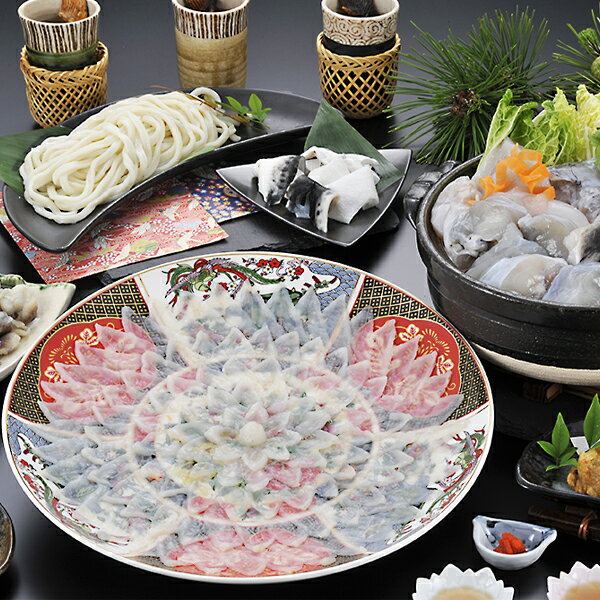 とらふぐフルコース（5人前） 福岡直送冷凍便/商品代引不可　[ふぐ,とらふぐ,河豚,ふぐ刺し]