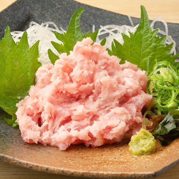 鲔鱼 - 生まぐろのたたき(ネギトロ)500g 冷蔵便　[ねぎとろ,ネギトロ,まぐろたたき,中落ち]
