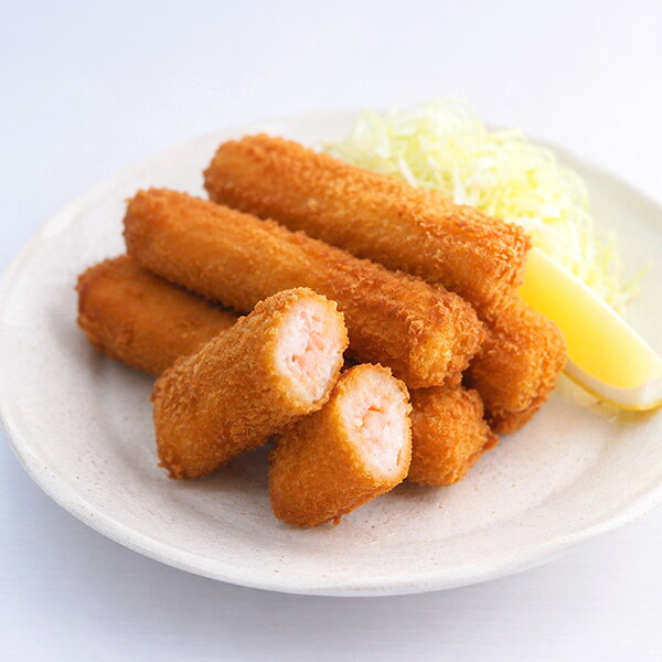 【内容(量)】冷凍フライ（えびカツ）90g10本 【原材料(産地)】衣【パン粉、小麦粉、卵白粉、植物油脂、砂糖、食塩、小麦たんぱく】、えび（養殖バナメイ、インドネシア他）、パン粉、デンプン、砂糖、卵白粉、食塩、胡椒／加工デンプン、調味料（アミノ酸）、増粘剤（グァーガム）、貝カルシウム、香辛料抽出物、膨張剤、ポリリン酸Na（一部にえび、小麦、卵を含む） 【賞味期限】冷凍保存で3ヶ月 【注意点】加熱してありません。加熱してお召し上がりくださいえび好きなら満足していただける食べ応えのある商品です。ソースはもちろん、タルタルソースとの相性も抜群です。冷凍庫に常備しておけば、あと一品欲しい時にも便利で、お子様から大人まで幅広く楽しめる味わいです。 商品形態 簡易包装でお届けします