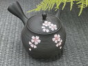 <伝統工芸士作>常滑焼急須黒泥 千段桜美味しいお茶でおうち時間260cc