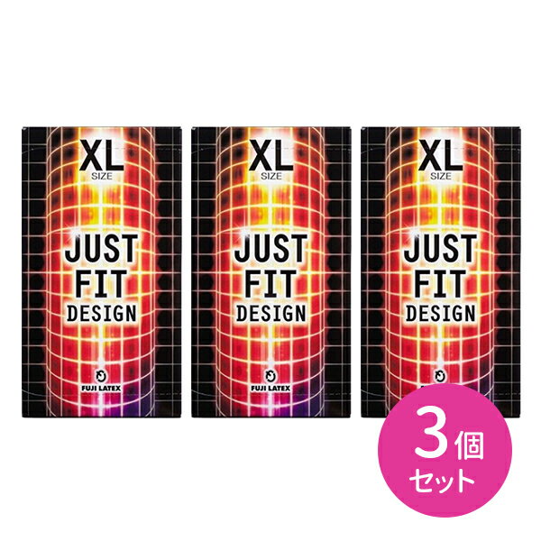 【楽天スーパーSALE限定 10 OFF】ジャストフィットXL 12個入り 3箱セット コンドーム 避妊具 こんどーむ フィット XLサイズ ウルトララージ ラージ ビッグ 直径42mm 不二ラテックス フジラテ ゴム臭カット hk0004