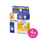 スキナゲート メッシュ 12mm×7m 4個セット サージカルテープ ばんそうこう 絆創膏 低刺激 肌にやさしい 包帯 ガーゼ 湿布 固定 透湿性 柔軟性 ムレにくい 簡単にカット 衛生日用品 ケア用品 ケアグッズ ニチバン 低刺激でしっかり固定！ 【商品説明】●低刺激でシップ・ガーゼ等をしっかり固定できる、極低刺激性テープです。●しなやかな柔軟性を持つメッシュ素材が、皮ふの動きにしっかりとフィットします。●高い透湿性のため汗の貯留を抑え、皮ふのふやけやカブレを防ぎ、安定した粘着力を維持し、長時間の固定が可能です。●極低刺激性の粘着剤が、はがす時の痛さを軽減してくれます。●マイルドな貼り心地【サイズ】12mm×7m【原材料・素材】ポリピロピレン不織布、アクリル系粘着剤【注意事項】●皮ふを清潔にし、よく乾かしてからご使用ください。●傷口には直接貼らないでください。●皮ふ刺激の原因となりますので、引っ張らずに、貼ってください。●本品の使用により、発疹・発赤・かゆみ等が生じた場合は使用を中止し、医師又は薬剤師に相談してください。●皮ふを傷めることがありますので、はがす時は、体毛の流れに沿ってゆっくりはがしてください。●小児の手の届かないところに保管してください。●直射日光をさけ、なるべく湿気の少ない涼しい所に保管してください。【内容量】1巻入り×4個セット 5