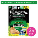 【2個セット】PROFITSキネシオロジーテープ 快適通気 37.5 テーピング 固定 肩 腕 手首 筋肉 関節 通気性 ムレにくい 伸縮性 低刺激 撥水加工 ケガ 予防 疲労軽減 スポーツ トレーニング 運動 ヘルス用品 PIP ピップ プロフィッツ(4)