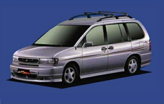 【プレーリーJOY専用システムキャリアセット】H7.8〜H10.11 M11 ルーフレール付 セイコウ TUFREQ タフレック VB4+FRA1+不要