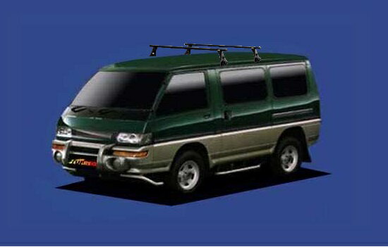 【デリカスターワゴン専用システムキャリアセット】S61.6〜H11.7 P35 エアロルーフ車 セイコウ TUFREQ タフレック VB8+FDA2+不要