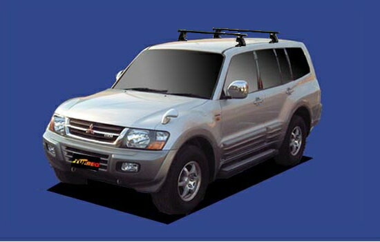 【パジェロ専用システムキャリアセット】H11.9〜H18.10 V75W/V78W ルーフレール無 ロングボディー セイコウ TUFREQ タフレック VB8+FFA1+TC1