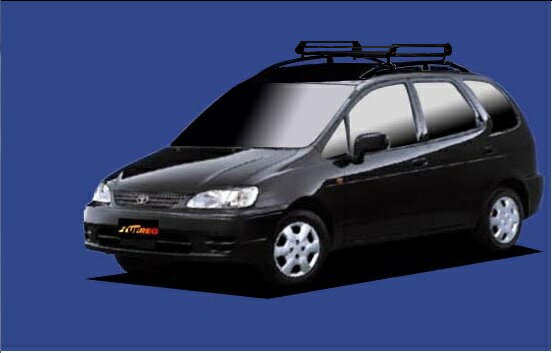 【カローラスパシオ専用ルーフキャリア】SEIKOH TUFREQ ル−フキャリア Pシリーズ H9.1〜H13.5 E11# ルーフレール付車 PR22 セイコウ タフレック 精興工業