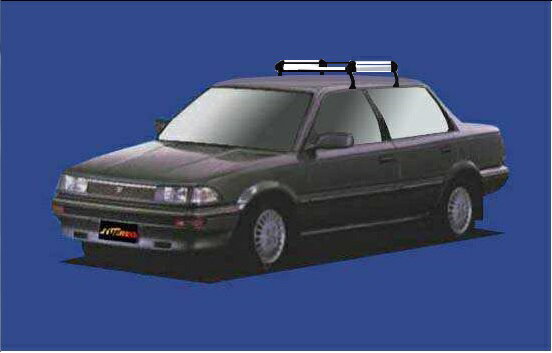 【カローラセダン専用ルーフキャリア】SEIKOH TUFREQ ル−フキャリア Hシリーズ S62.5〜H3.6 AE9# 全車 ..