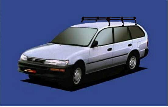 【カローラバン専用ルーフキャリア】SEIKOH TUFREQ ル−フキャリア Pシリーズ H3.9〜H14.6 E10# 全車 PL..