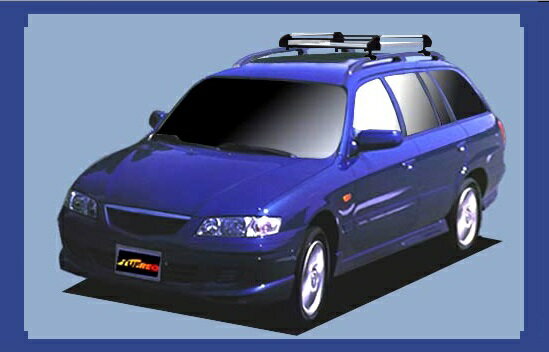 【カペラワゴン専用ルーフキャリア】SEIKOH TUFREQ ル−フキャリア Hシリーズ H13.2〜H14.5 GW ルーフレール付 HR22 セイコウ タフレック 精興工業