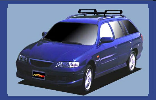 【カペラワゴン専用ルーフキャリア】SEIKOH TUFREQ ル−フキャリア Pシリーズ H13.2〜H14.5 GW ルーフレール付 PR22 セイコウ タフレック 精興工業