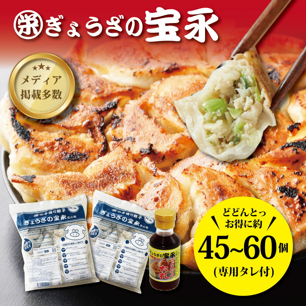 【送料無料】 宝永スタンダードセット （専用たれ付き） 総重量1.125~1.5kg ぎょうざの宝永【製造元】北海道 冷凍餃子 ぎょうざ 生餃子 中華 惣菜 点心 もちもち にんにく ギフト 御礼 内祝 お返し お中元 父の日